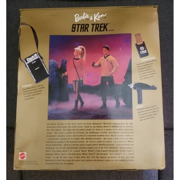 Barbie & Ken Dolls Star Trek 30th Anniversary Collector's Edition Boxed New - Picture 3 of 4